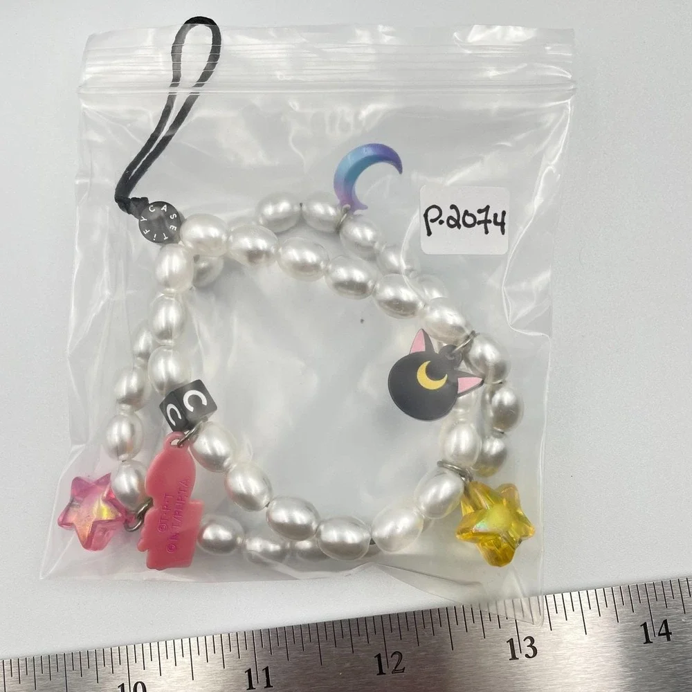Sailor Moon x CASETiFY Pearl Phone Charm Strap Lanyard Star Moon Limited Edition